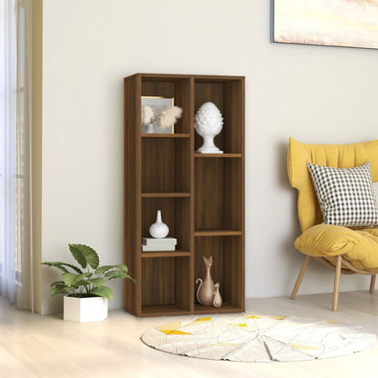 Boekenkast 50X25X106 Cm Bruineikenkleurig