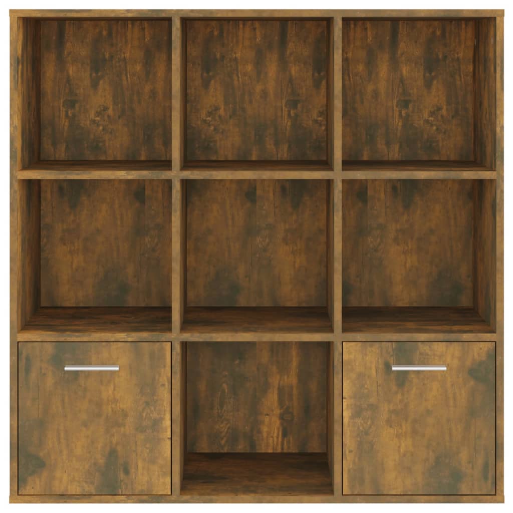 Boekenkast 98X30X98 Cm Gerookt Eikenkleurig
