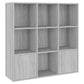 Boekenkast 98X30X98 Cm Grijs Sonoma Eikenkleurig