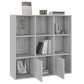 Boekenkast 98X30X98 Cm Grijs Sonoma Eikenkleurig