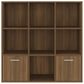 Boekenkast 98X30X98 Cm Bruineikenkleurig