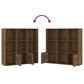 Boekenkast 98X30X98 Cm Bruineikenkleurig
