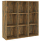 Boekenkast 98X30X98 Cm Gerookt Eikenkleurig