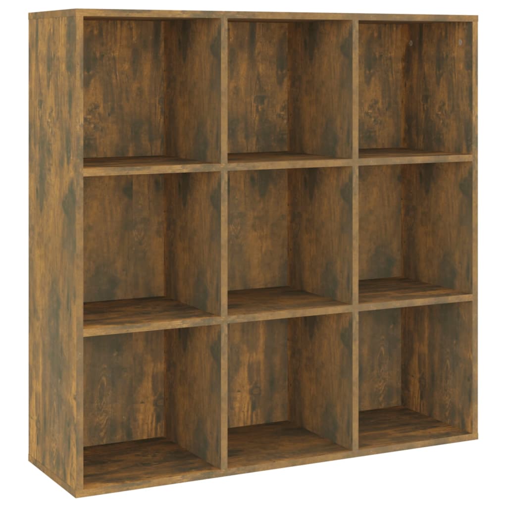 Boekenkast 98X30X98 Cm Gerookt Eikenkleurig
