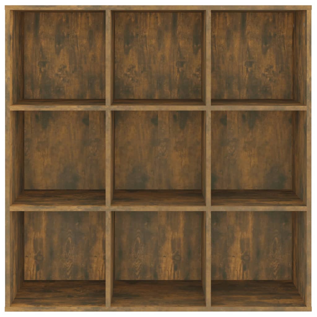 Boekenkast 98X30X98 Cm Gerookt Eikenkleurig