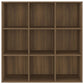 Boekenkast 98X30X98 Cm Bruineikenkleurig