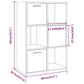Opbergkast 60X29,5X90 Cm Grijs Sonoma Eikenkleurig