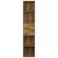 Boekenkast 36X30X171 Cm Bewerkt Hout Gerookt Eikenkleurig