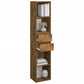 Boekenkast 36X30X171 Cm Bewerkt Hout Gerookt Eikenkleurig