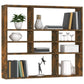 Wandschap 90X16X78 Cm Bewerkt Hout Gerookt Eikenkleurig