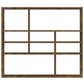Wandschap 90X16X78 Cm Bewerkt Hout Gerookt Eikenkleurig