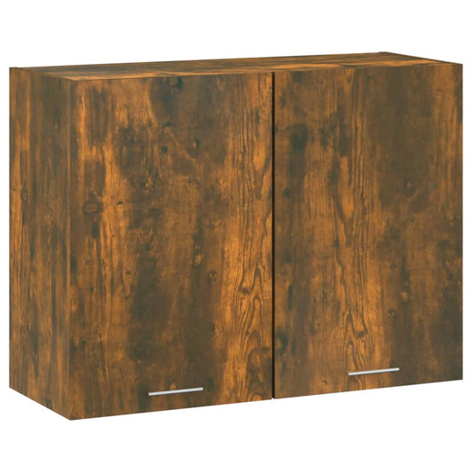 Wandkast Hangend 80X31X60 Cm Bewerkt Hout Gerookt Eikenkleurig
