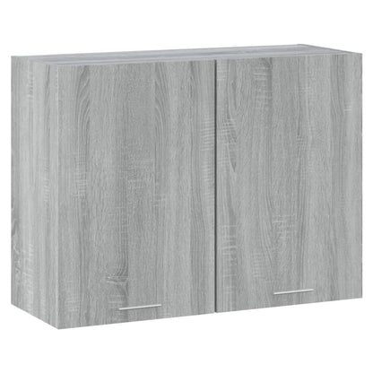 Wandkast Hangend 80X31X60 Cm Bewerkt Hout Grijs Sonoma Eiken