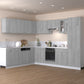 Wandkast Hangend 80X31X60 Cm Bewerkt Hout Grijs Sonoma Eiken