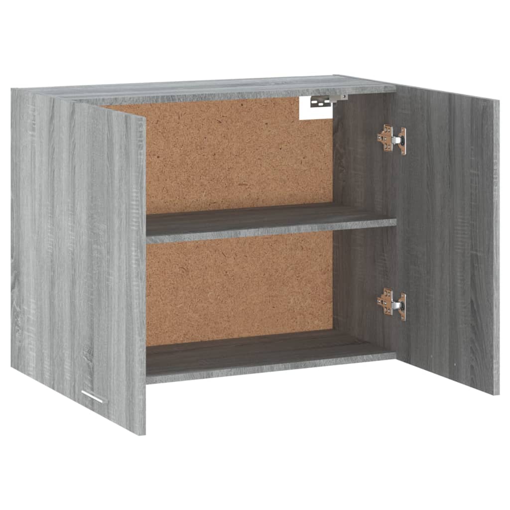 Wandkast Hangend 80X31X60 Cm Bewerkt Hout Grijs Sonoma Eiken