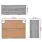 Wandkast Hangend 80X31X60 Cm Bewerkt Hout Grijs Sonoma Eiken