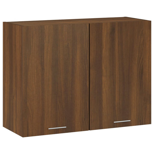 Wandkast Hangend 80X31X60 Cm Bewerkt Hout Bruineikenkleurig