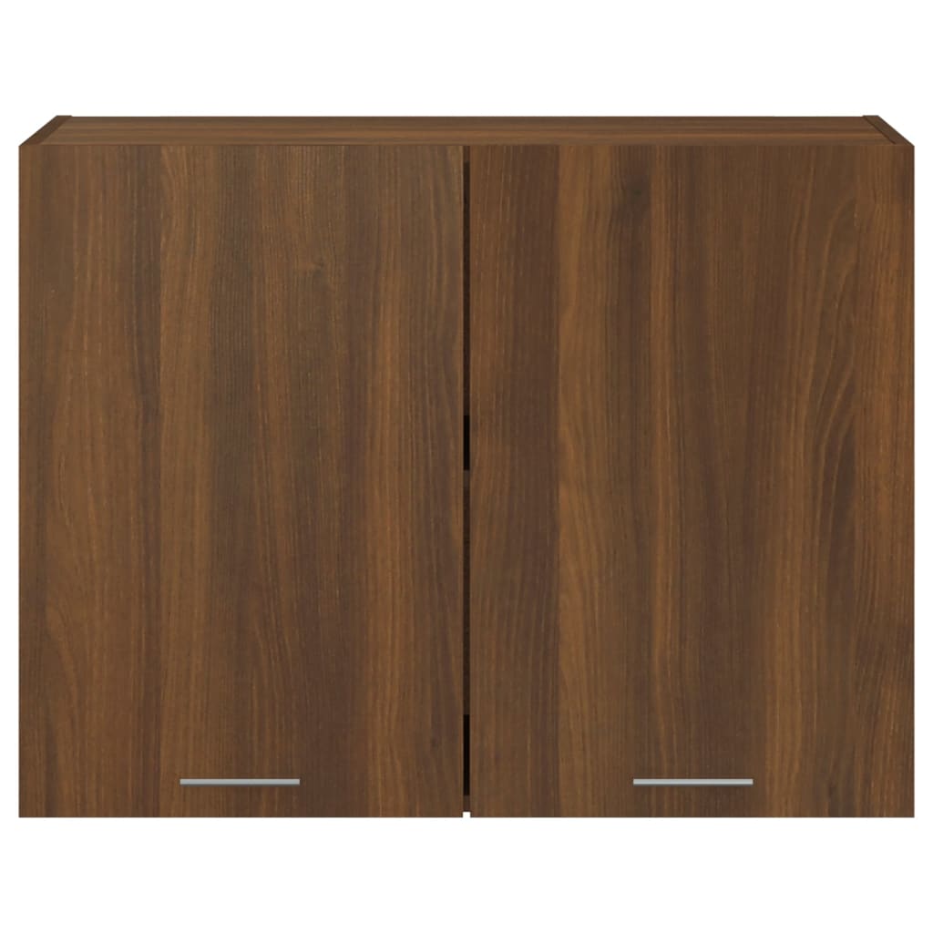 Wandkast Hangend 80X31X60 Cm Bewerkt Hout Bruineikenkleurig