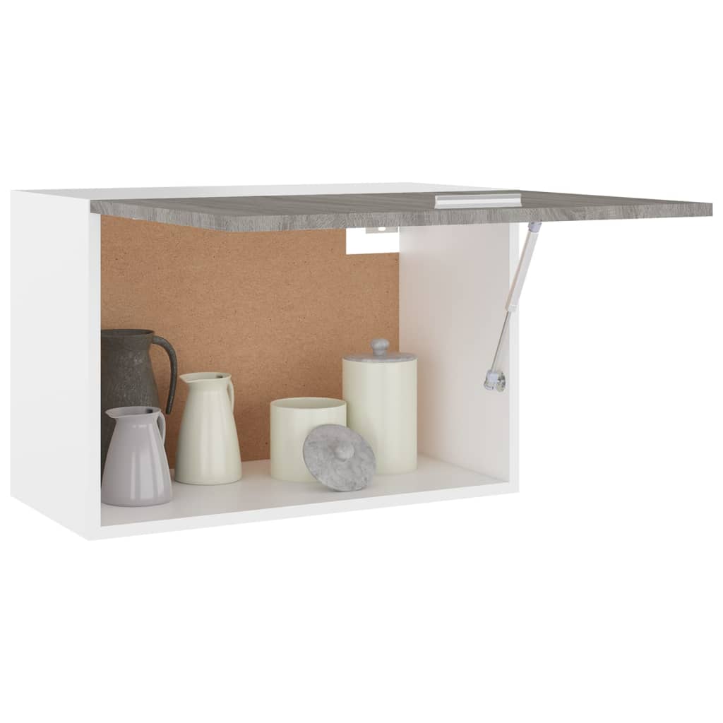 Wandkast Hangend 60X31X40 Cm Bewerkt Hout Grijs Sonoma Eiken