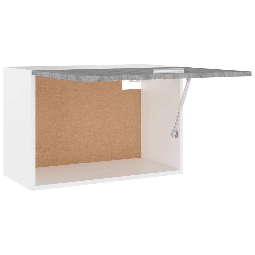 Wandkast Hangend 60X31X40 Cm Bewerkt Hout Grijs Sonoma Eiken