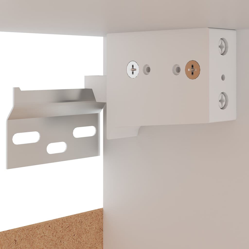 Wandkast Hangend 60X31X40 Cm Bewerkt Hout Grijs Sonoma Eiken