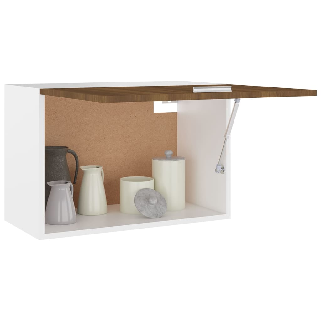 Wandkast Hangend 60X31X40 Cm Bewerkt Hout Bruineikenkleurig
