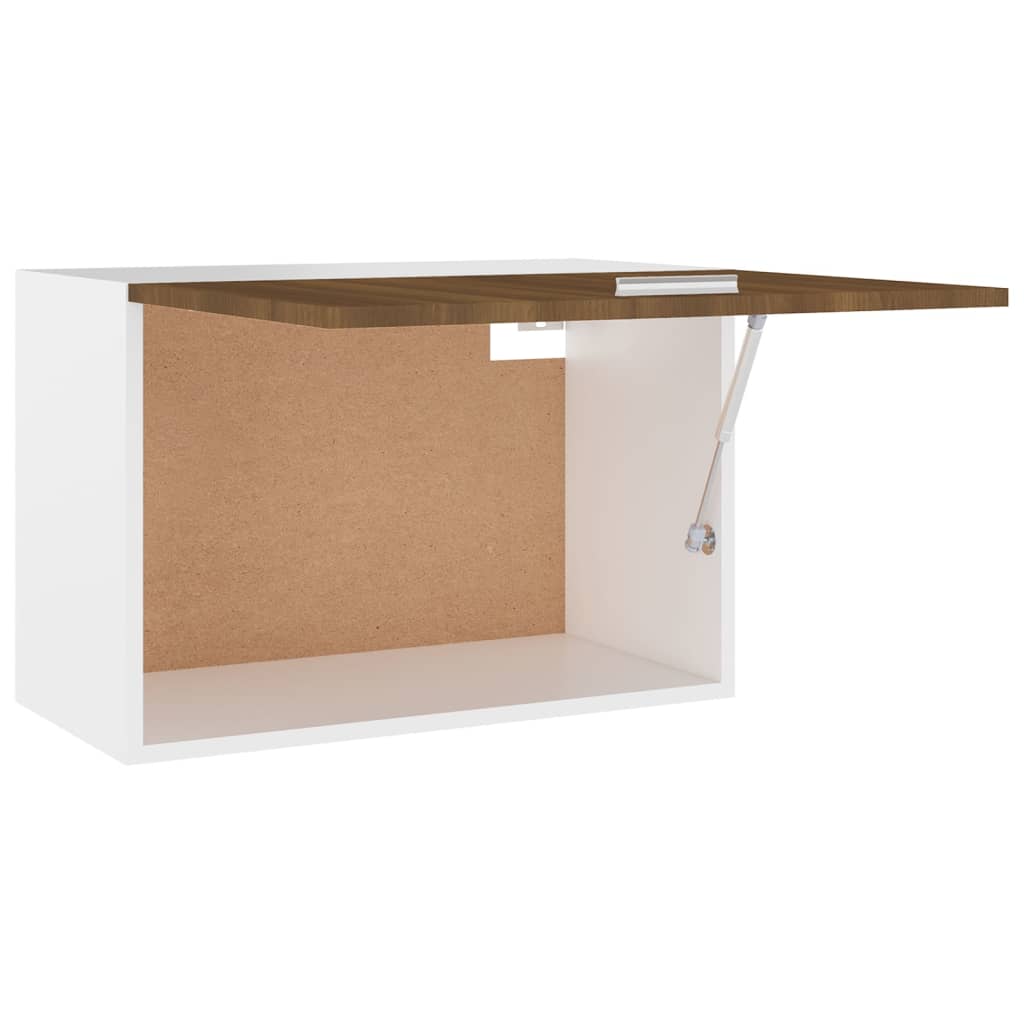 Wandkast Hangend 60X31X40 Cm Bewerkt Hout Bruineikenkleurig