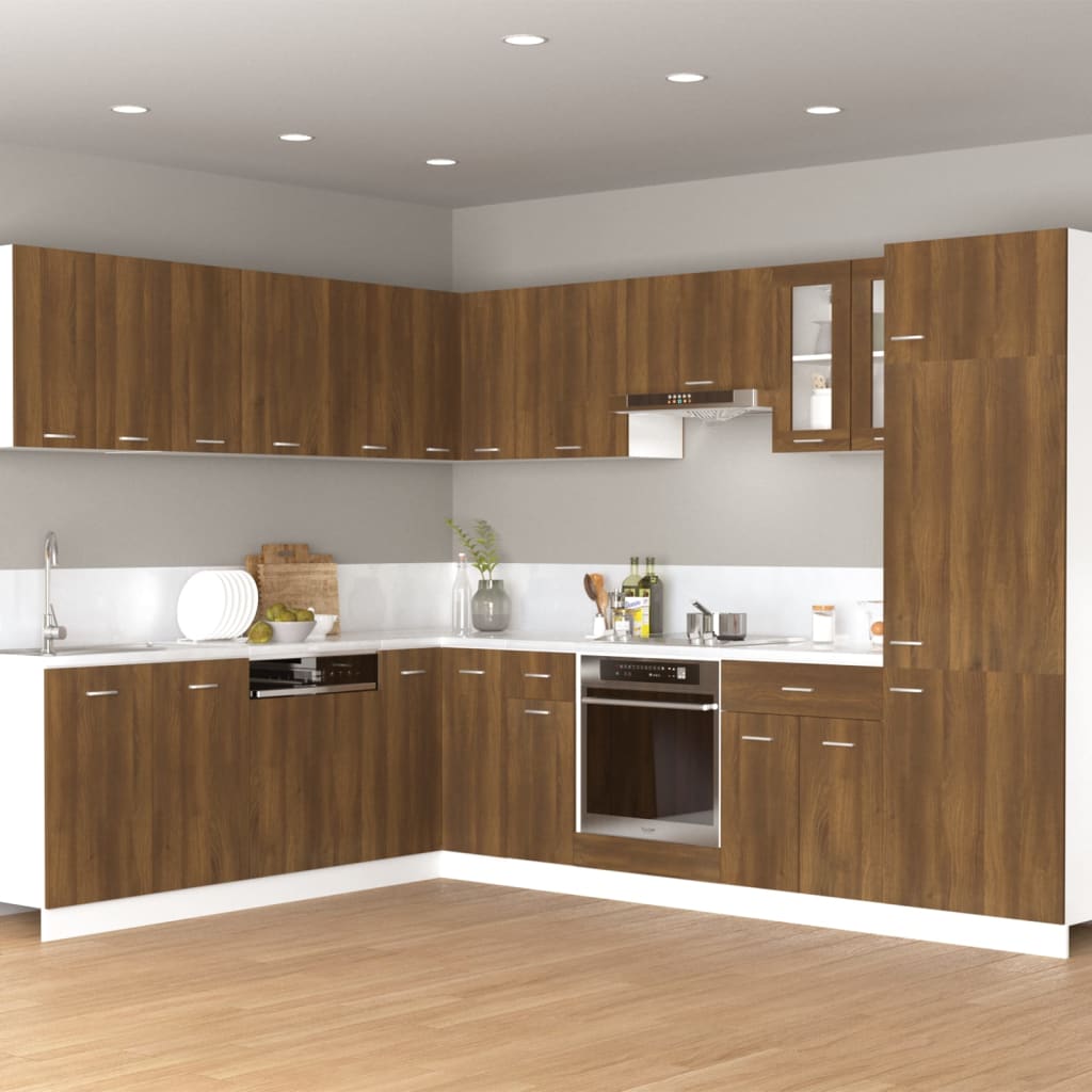 Wandkast Hangend 60X31X40 Cm Bewerkt Hout Bruineikenkleurig