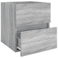 Wastafelkast 41X38,5X45 Cm Bewerkt Hout Grijs Sonoma Eikenkleur
