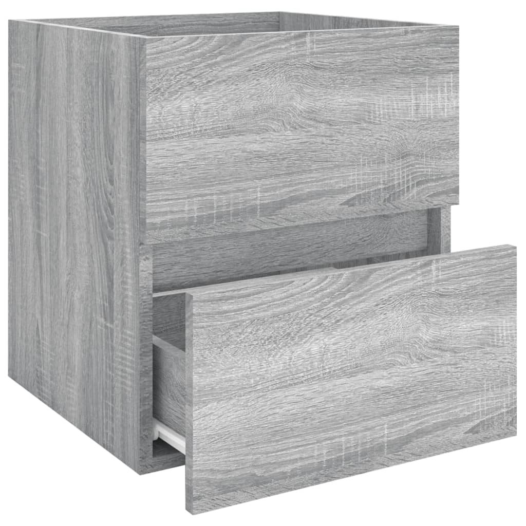 Wastafelkast 41X38,5X45 Cm Bewerkt Hout Grijs Sonoma Eikenkleur