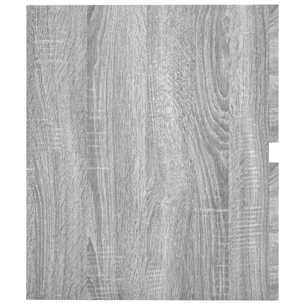 Wastafelkast 41X38,5X45 Cm Bewerkt Hout Grijs Sonoma Eikenkleur