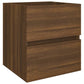 Wastafelkast 41X38,5X45 Cm Bewerkt Hout Bruineikenkleurig