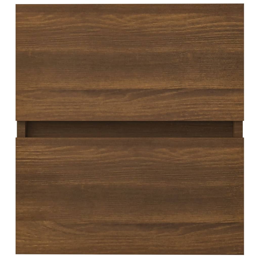 Wastafelkast 41X38,5X45 Cm Bewerkt Hout Bruineikenkleurig