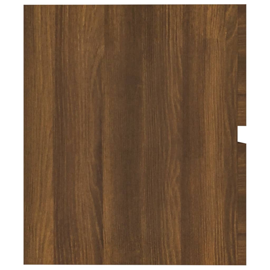 Wastafelkast 41X38,5X45 Cm Bewerkt Hout Bruineikenkleurig