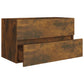 Wastafelkast 80X38,5X45 Cm Bewerkt Hout Gerookt Eikenkleurig