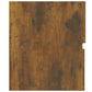 Wastafelkast 80X38,5X45 Cm Bewerkt Hout Gerookt Eikenkleurig