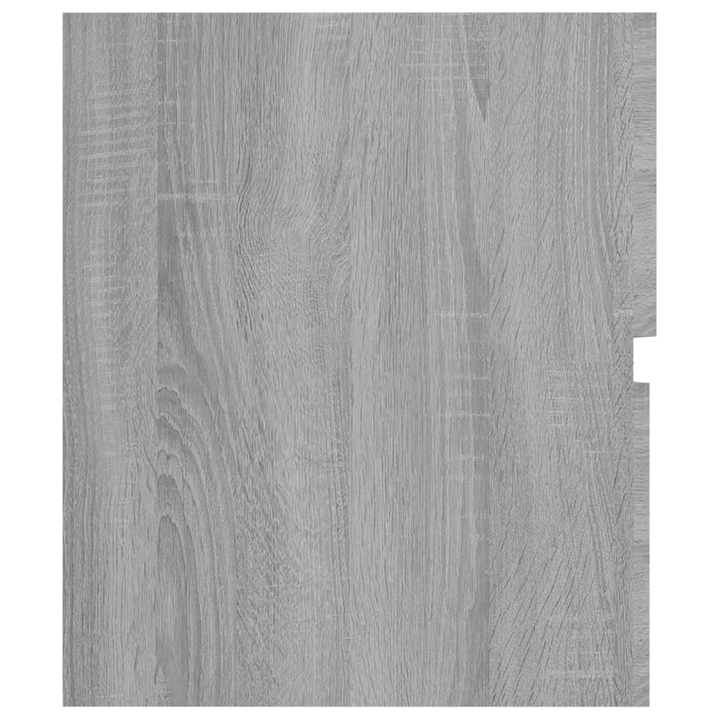 Wastafelkast 80X38,5X45 Cm Bewerkt Hout Grijs Sonoma Eikenkleur
