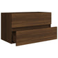 Wastafelkast 80X38,5X45 Cm Bewerkt Hout Bruineikenkleurig