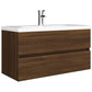 Wastafelkast 90X38,5X45 Cm Bewerkt Hout Bruineikenkleurig