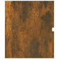 Wastafelkast 100X38,5X45 Cm Bewerkt Hout Gerookt Eikenkleurig