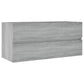Wastafelkast 100X38,5X45 Cm Bewerkt Hout Grijs Sonoma Eiken