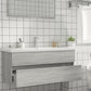 Wastafelkast 100X38,5X45 Cm Bewerkt Hout Grijs Sonoma Eiken