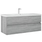 Wastafelkast 100X38,5X45 Cm Bewerkt Hout Grijs Sonoma Eiken