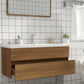 Wastafelkast 100X38,5X45 Cm Bewerkt Hout Bruineikenkleurig