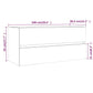 Wastafelkast 100X38,5X45 Cm Bewerkt Hout Bruineikenkleurig