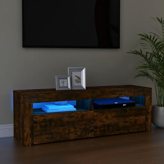 Tv-Meubel Met Led-Verlichting 120X35X40 Cm Sonoma Eikenkleurig