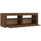 Tv-Meubel Met Led-Verlichting 120X35X40 Cm Bruin Eikenkleurig