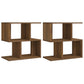 Nachtkastjes 2 St 50X30X51,5 Cm Bewerkt Hout Bruineikenkleurig