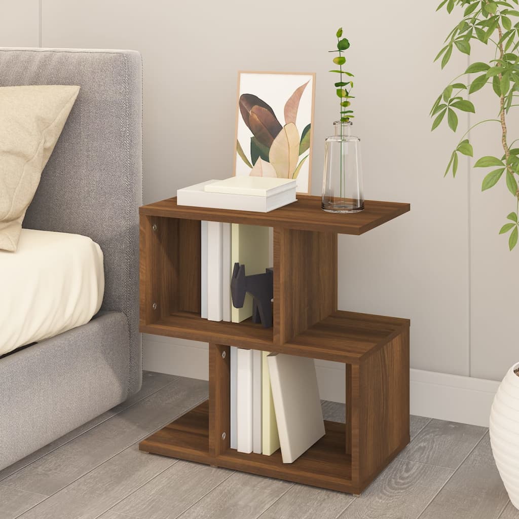 Nachtkastjes 2 St 50X30X51,5 Cm Bewerkt Hout Bruineikenkleurig
