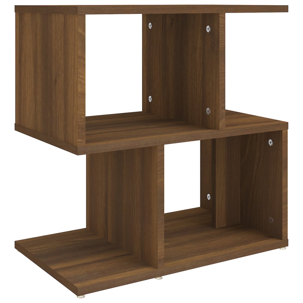Nachtkastjes 2 St 50X30X51,5 Cm Bewerkt Hout Bruineikenkleurig